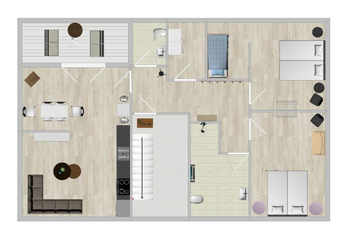 Schoenes Penthouse Duemmer See - Lembruch Hüde Zewnętrze zdjęcie